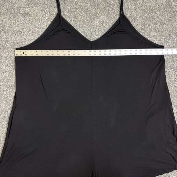 Suzanne Betro SIMPLE Jumpsuit Womens 4XL Black Sleeveless Wide Leg Pockets Rayon - Picture 7 of 9